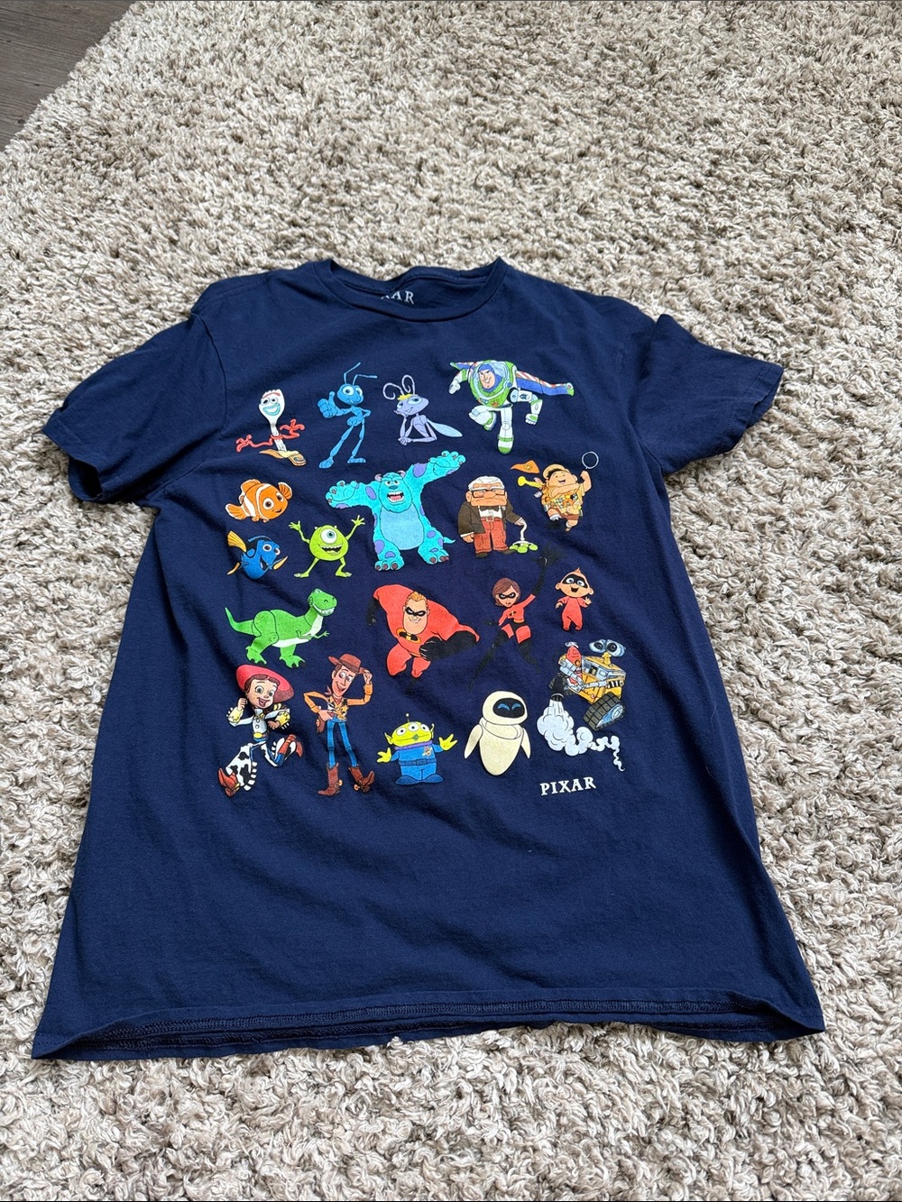Pixar Navy Short Sleeve Character Tee